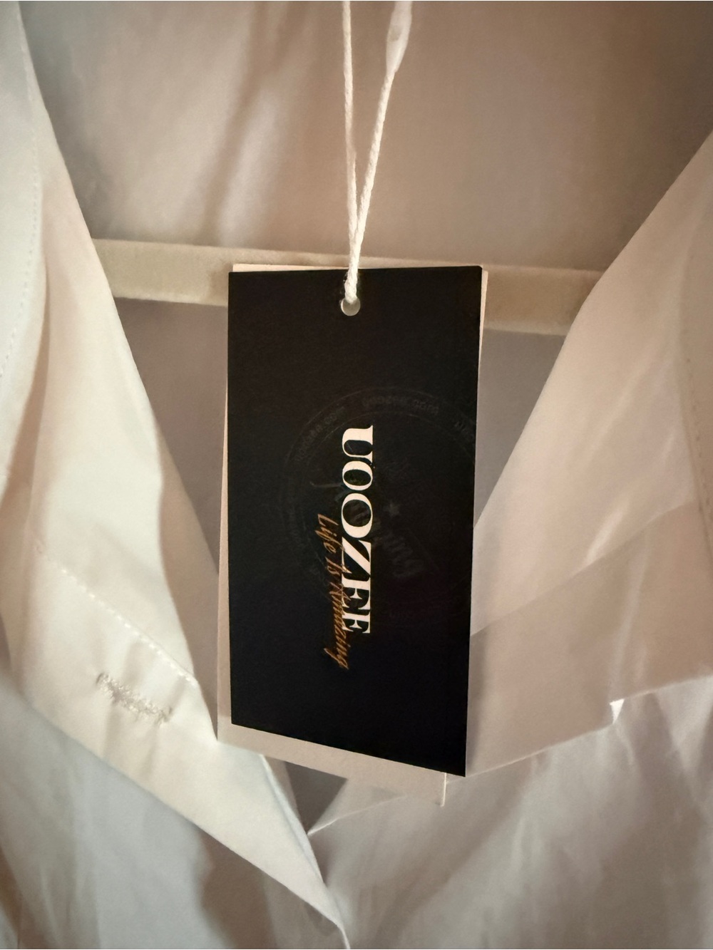 Uoozee White Collared Shirt - Clean Classic - Picture 6 of 7